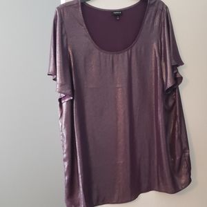 Purple shimmer Dress top